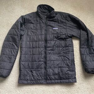 Kids Patagonia  Nano Puff Black Quilted Jacket